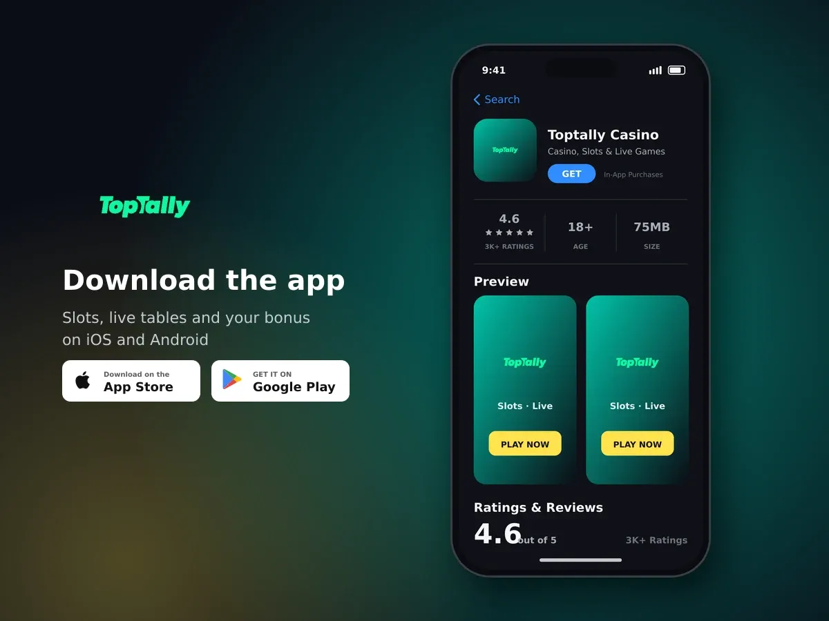 Toptally Casino app