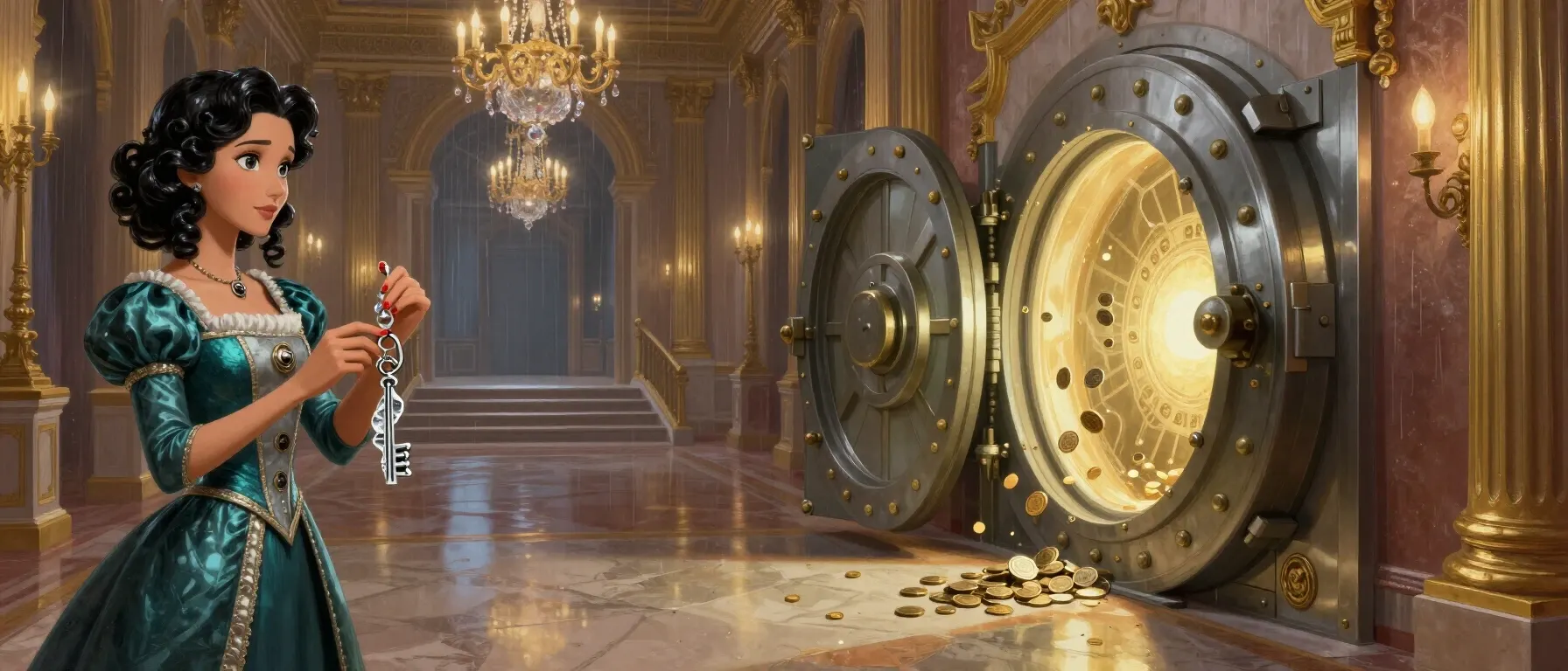 Toptally Casino withdrawal identity check shown with a key, vault and coins